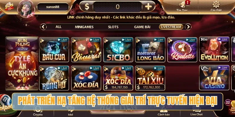 Phát triển hạ tầng hệ thống giải trí trực tuyến hiện đại